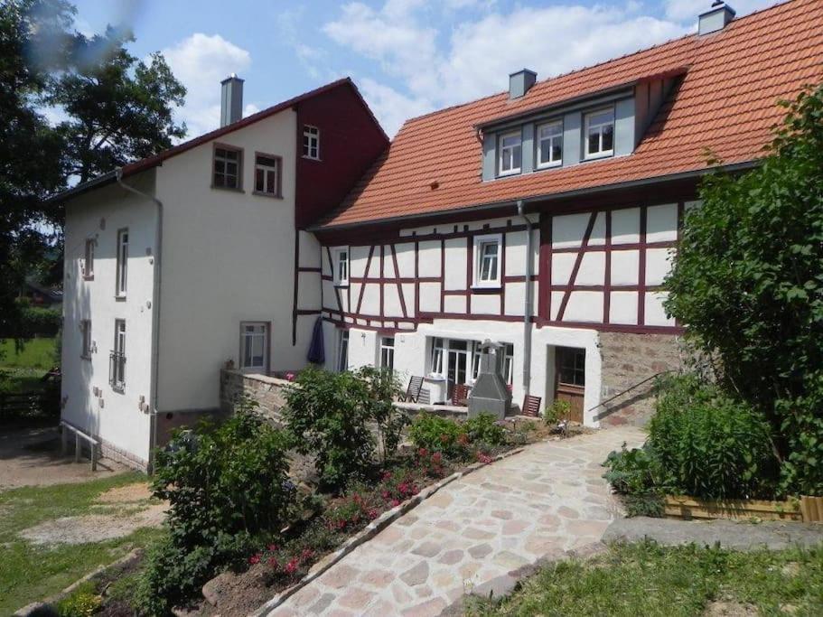 Ferienwohnung Tiererlebnishof Obermuehle Biebergemund Exterior foto
