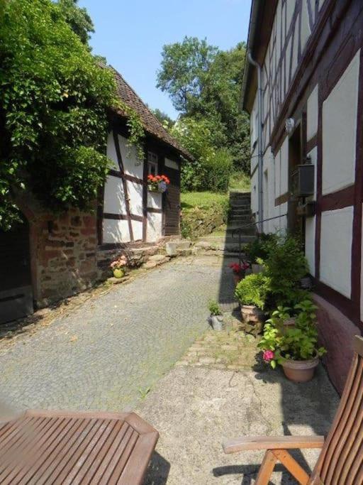 Ferienwohnung Tiererlebnishof Obermuehle Biebergemund Exterior foto